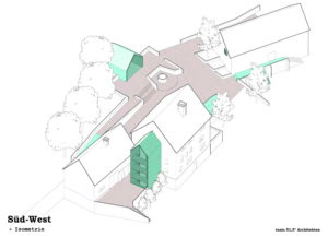 Der Entwurf von Swen Geiß, Büro Team 51,5° Architekten aus Wuppertal, fand den einstimmigen Zuspruch des Rates, wenngleich nun weiter am Konzept gefeilt werden muss. © Team 51,5° Architekten Wuppertal